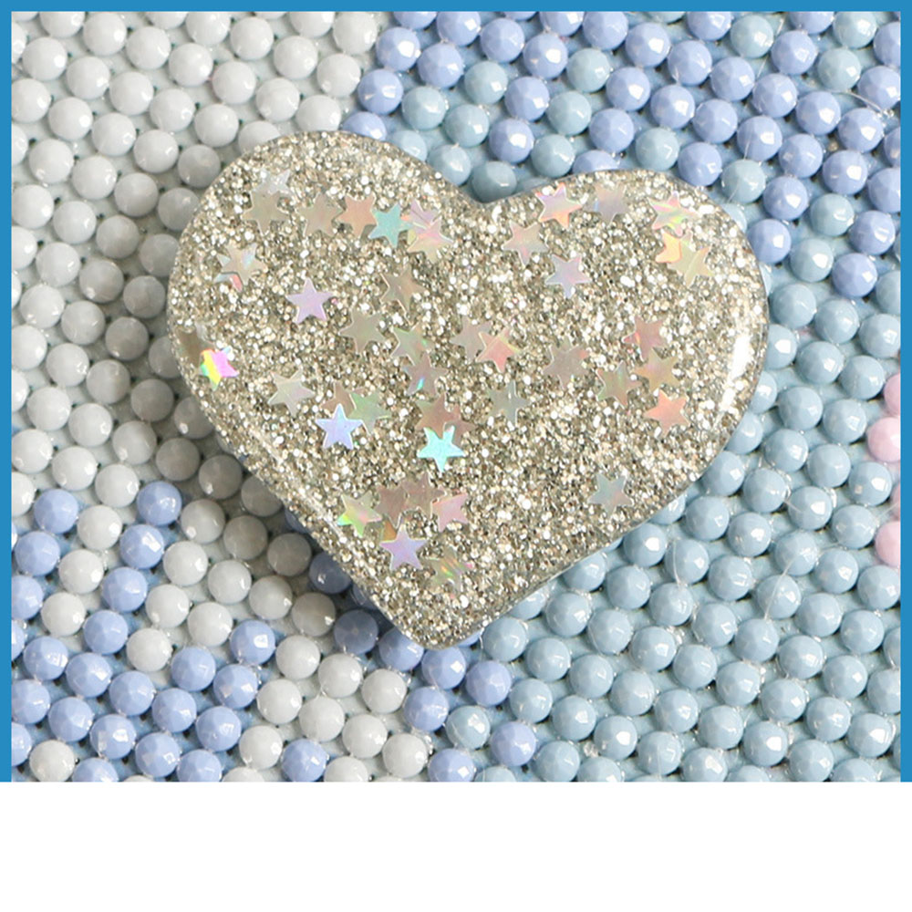 Diamond Drawing Heart Locator Holder Round Drill