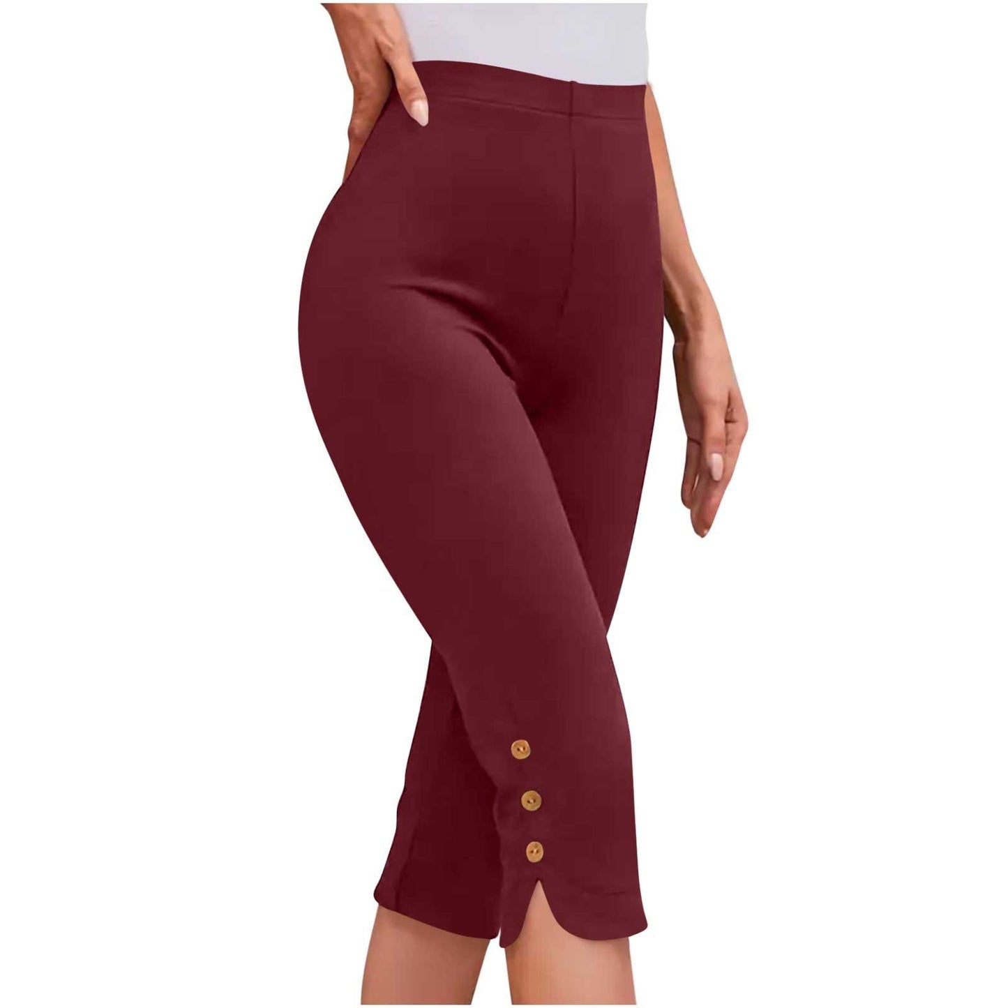 Plus-size Womens Clothing Loose, Casual Mid-length Layered Pants