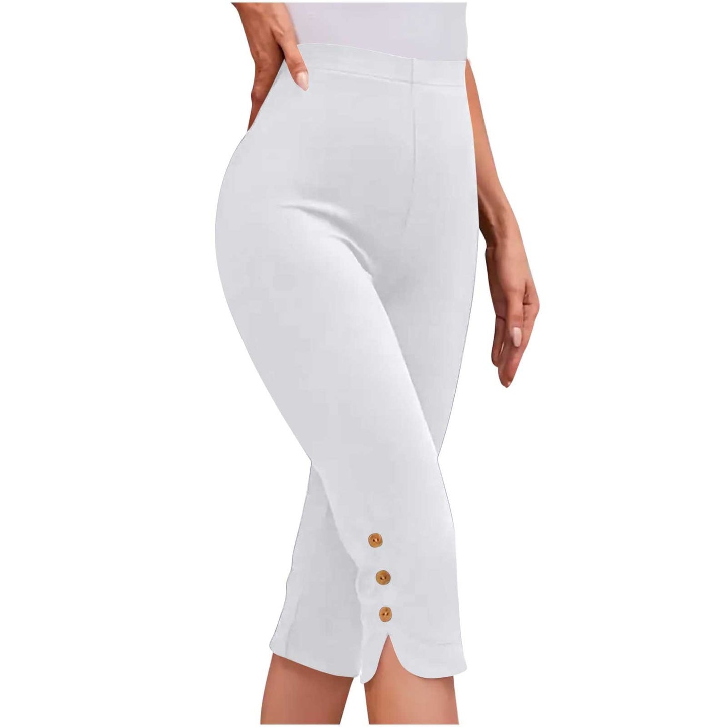 Plus-size Womens Clothing Loose, Casual Mid-length Layered Pants