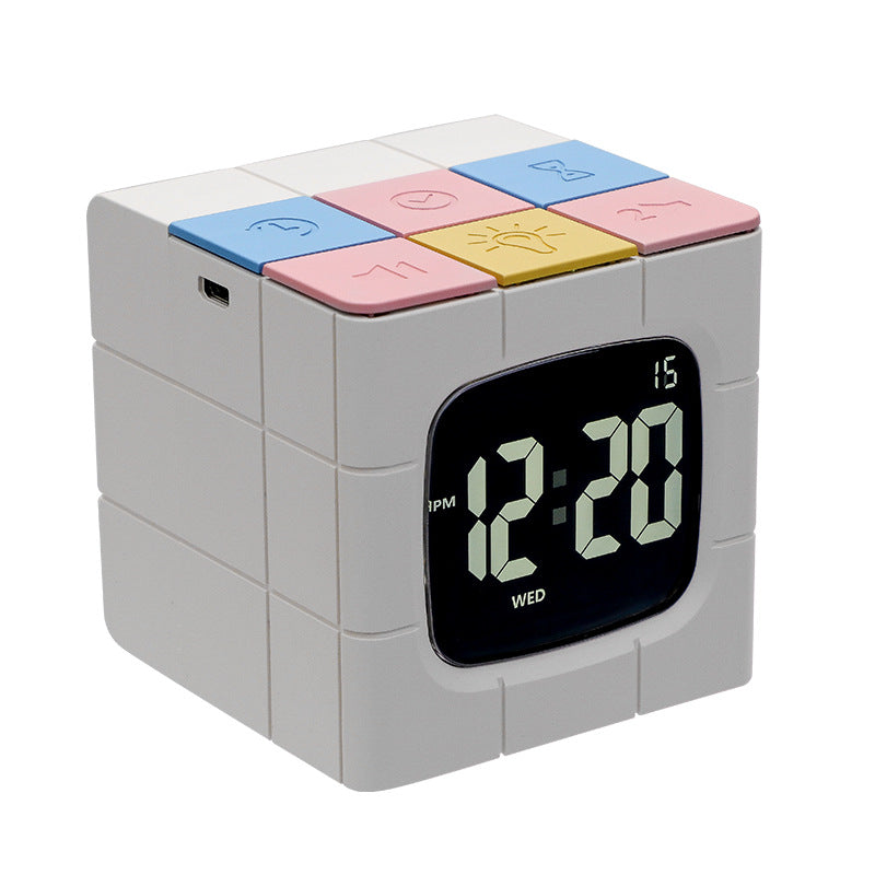 Rubik's Cube Alarm Clock Silent Learning Cooking Timer Alarm Clock Timer