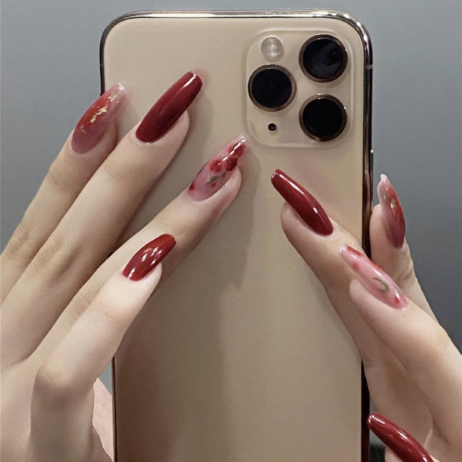 Fashion Simple Double French Wear Nail Art