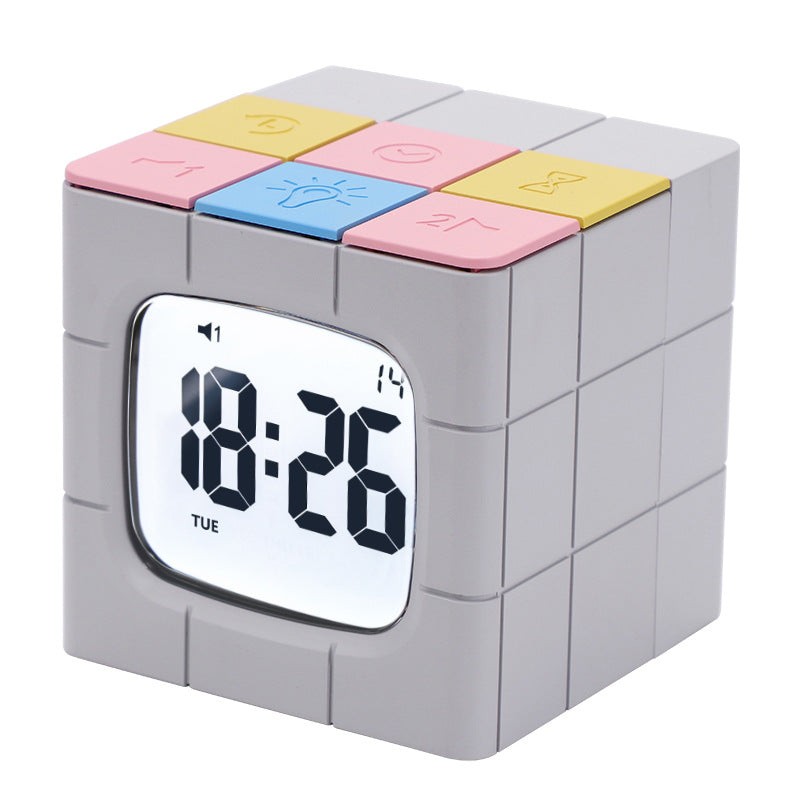 Rubik's Cube Alarm Clock Silent Learning Cooking Timer Alarm Clock Timer
