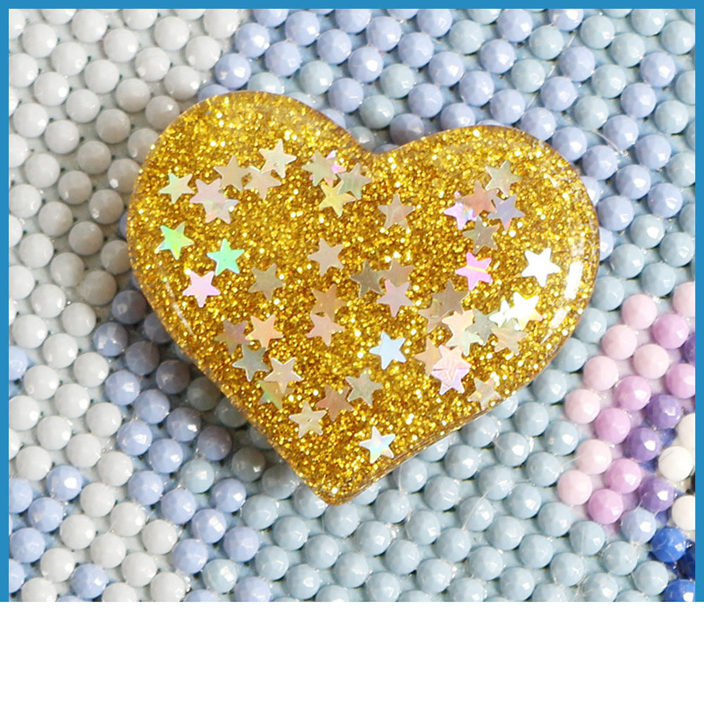 Diamond Drawing Heart Locator Holder Round Drill