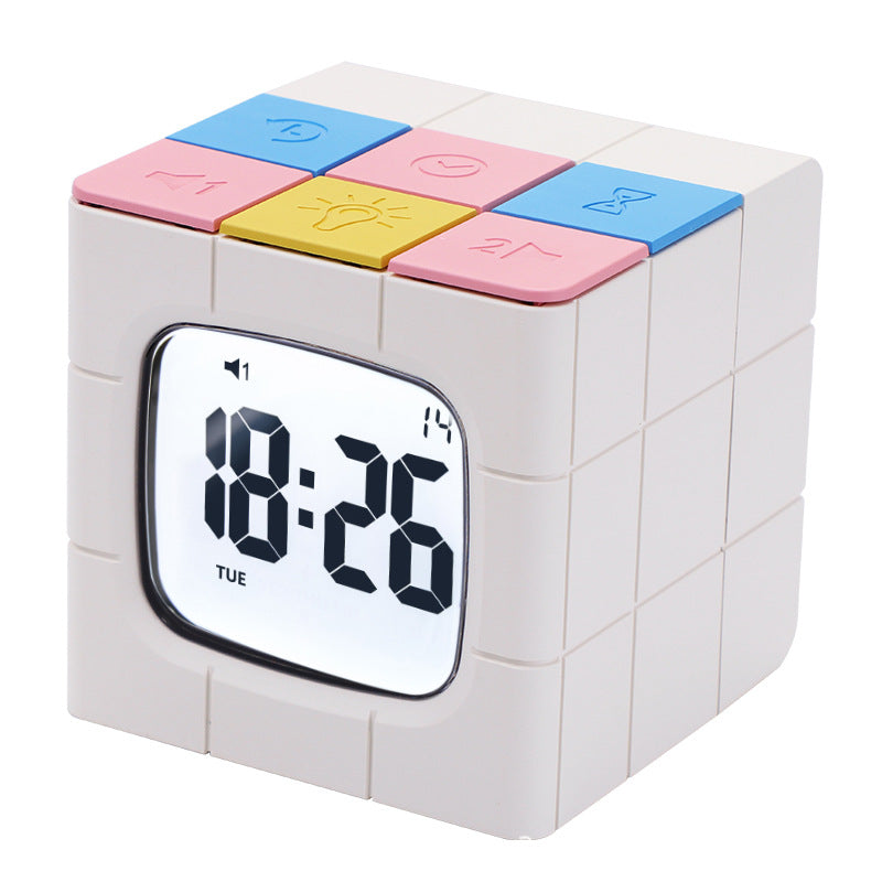 Rubik's Cube Alarm Clock Silent Learning Cooking Timer Alarm Clock Timer