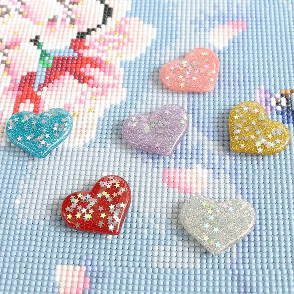 Diamond Drawing Heart Locator Holder Round Drill