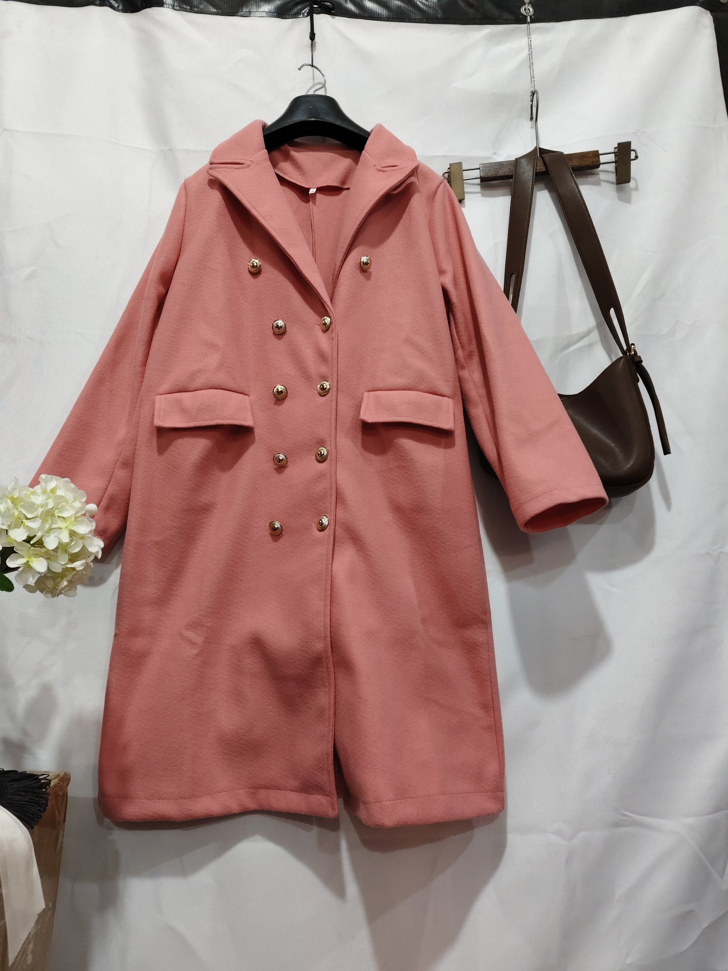 Mid-length Woolen Women's Coat