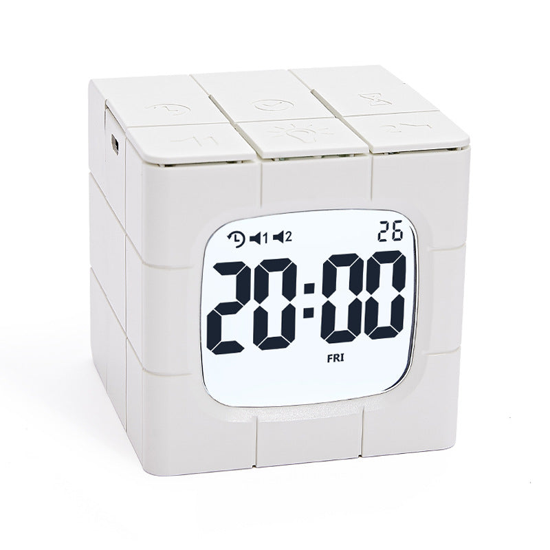 Rubik's Cube Alarm Clock Silent Learning Cooking Timer Alarm Clock Timer