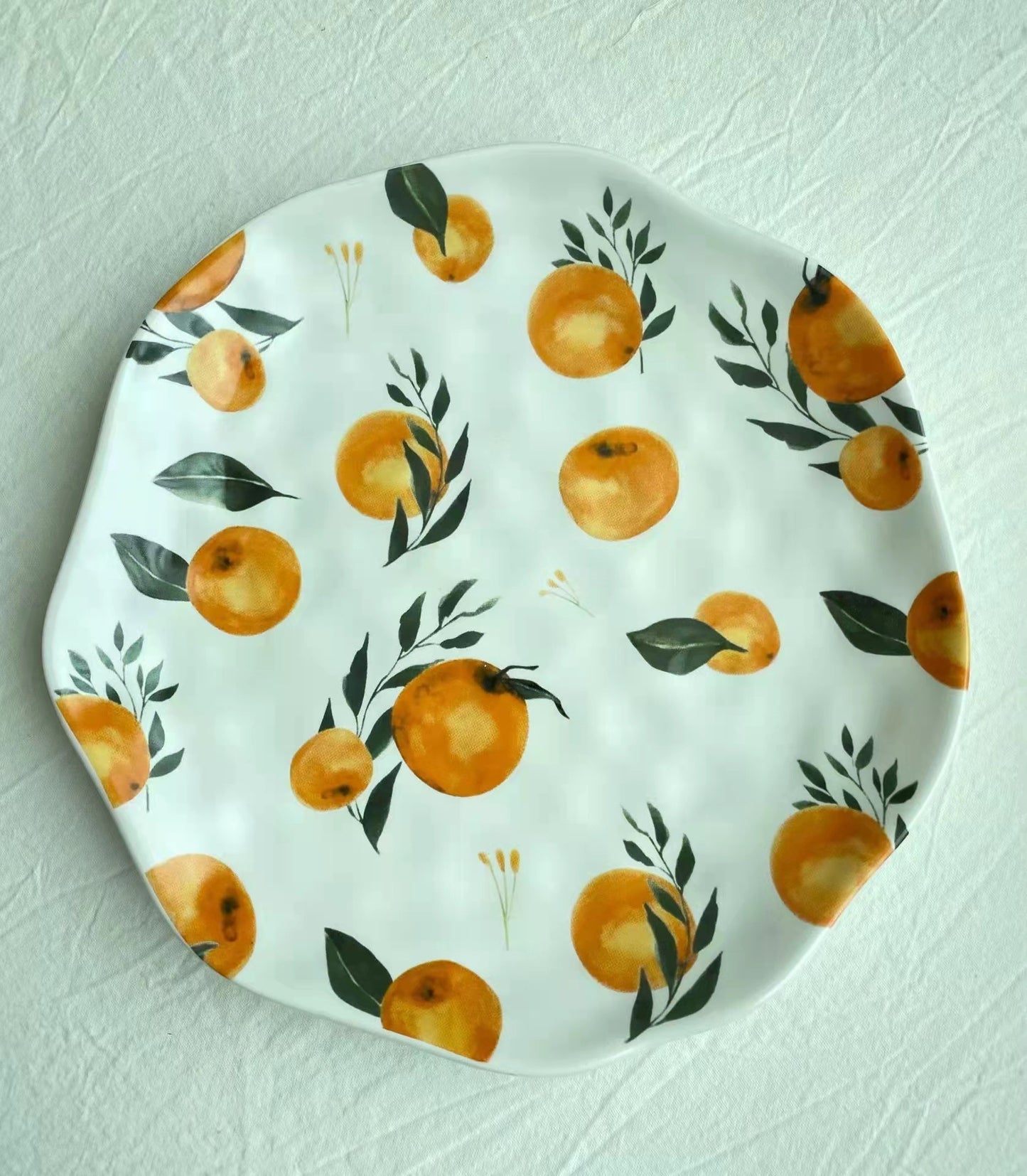 Ins Irregular Lemon Plate Ceramic Dinner